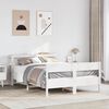 vidaXL Letto senza Materasso Bianco 120x190 cm Legno Massello di Pino