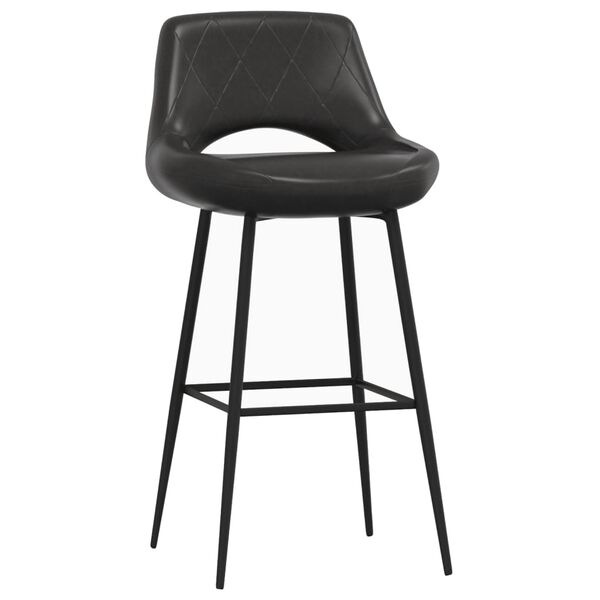 vidaXL Sgabello da Bar Grigio in Similpelle