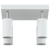 vidaXL Faretto da soffitto Bianco 26 x 26 x 16.5 cm Acciaio