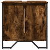 vidaXL Mobile Lavabo Bagno Rovere Fumo 60x35x60 cm Legno Multistrato