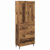 vidaXL Credenza 2 pz Legno vecchio 69,5 x 34 x 180 cm