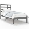 vidaXL Giroletto Grigio in Legno Massello 90x200 cm