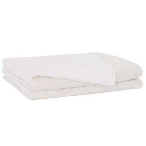 vidaXL Coperta Ponderata Bianco 135 x 200 cm 10 kg 100% Cotone 205T