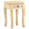 vidaXL Comodino 28x28x46 cm in Legno Massello di Mango