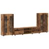 vidaXL Set mobile TV FLORIN 3 pz 150 x 39 x 30 cm Legno antico