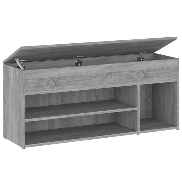 vidaXL Scarpiera Grigio Sonoma 105x30x45 cm in Legno Multistrato