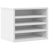 vidaXL Organizer per la Scrivania Bianco 36x26x29,5 cm in Multistrato