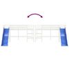 vidaXL Letto Soppalco Scivolo Bambini Bianco 90x190 cm Massello Pino