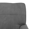 vidaXL Chaise Lounge con cuscino Grigio scuro 91 x 157 x 91 cm Velluto