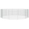 vidaXL Recinto per Animali Ruspante 12 Pannelli 54x60 cm Ferro Zincato