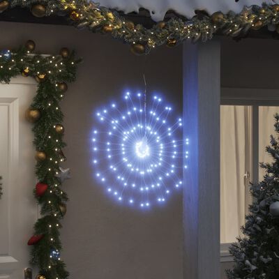 vidaXL Illuminazione di Natale Galassia 140 LED Bianco Freddo 17 cm