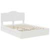 vidaXL Letto con Contenitore Bianco 160 x 200 cm Legno multistrato