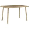 vidaXL Tavolino da Giardino Rettangolare Beige 60x40x37 cm Polyrattan