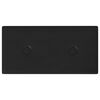 vidaXL Testiera da Parete 12 pcs Nero 30 x 15 cm Pelle Sintetica