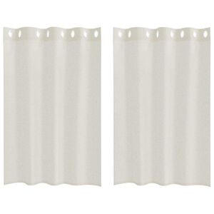 vidaXL Tenda in Velo 2 pz Crema 140 x 140 cm Poliestere