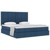 vidaXL Letto con Contenitore Blu 180 x 200 cm Pelle Sintetica