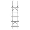 vidaXL Scaffale Grigio Cemento 60x30x210 cm in Legno Multistrato
