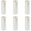 vidaXL Telo per Polvere con Nastro Adesivo 6 pz Trasparente HDPE