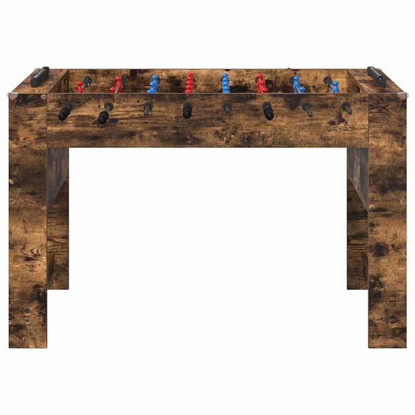 vidaXL Tavolo da Foosball Rovere fum&eacute; 125 x 60,5 x 80 cm