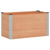 vidaXL Letto rialzato da giardino Marrone 100 x 50 x 54 cm