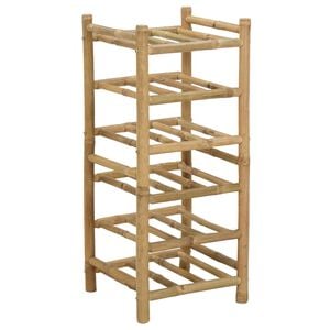 vidaXL Portabottiglie Bamb&ugrave; Naturale