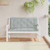 vidaXL Cuscini Panca Giardino 2pz Grigio Chiaro Mélange 120x50x7cm