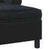 vidaXL Chaise Lounge con cuscino Nero 91 x 157 x 91 cm Velluto