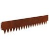 vidaXL Bordura per Prato 20 pz 103 x 20 cm Acciaio Ruggine