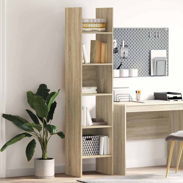 vidaXL Libreria Rovere Sonoma 40x35x180 cm in Legno Multistrato