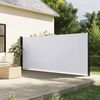 vidaXL Tenda da Sole Laterale Retrattile Bianco 180x600 cm
