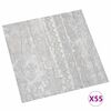 vidaXL Tavole per Pavimenti 55 pcs Grigio 5,11 m&sup2; PVC