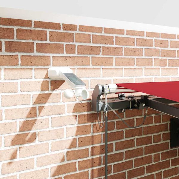 vidaXL Tessuto per Tenda con Rosso 450 × 350 cm Poliestere