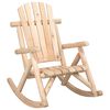 vidaXL Sedia a Dondolo Giardino 69x96x101cm Legno Massello Abete Rosso
