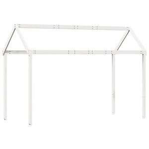 vidaXL Tetto Letto Bambini Bianco 217x95,5x159 cm Legno Massello Pino