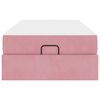 vidaXL Struttura del letto con materasso Rosa 80 x 200 cm Velluto