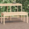 vidaXL Panca da Giardino 109x44x45 cm in Legno Massello di Pino