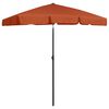vidaXL Ombrellone da Spiaggia Terracotta 180x120 cm