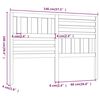 vidaXL Testiera per Letto Bianca 146x4x100cm in Legno Massello di Pino