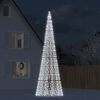 vidaXL Albero di Natale a LED su Asta 1534 LED Bianco Freddo 500 cm