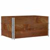 vidaXL Paretali per Pallet 3pz Marroni 120x80cm Legno Massello di Pino