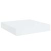 vidaXL Scaffali a Parete 2 pz Bianco Lucido 23x23,5x3,8 cm in MDF