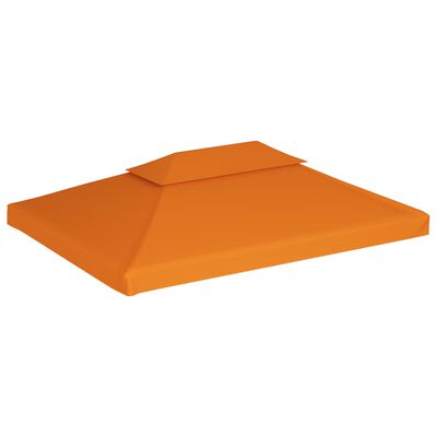 vidaXL Telo di Ricambio per Gazebo 310g/m² Arancione 3x4m