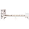 vidaXL Letto Libreria senza Materasso Bianco 100x200 cm Legno di Pino