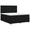 vidaXL Letto box spring con materasso Nero 140 x 200 cm Tessuto