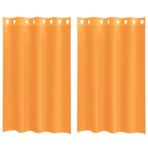 vidaXL Tende in Voile con Occhielli 2 pz Arancio 140x175 cm
