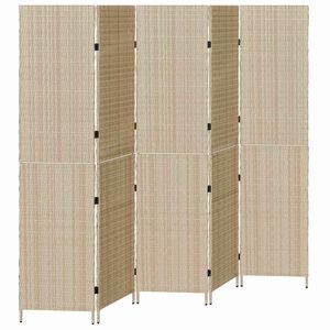 vidaXL Divider per stanze Beige 242 x 180 cm polyrattan
