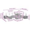 vidaXL Set Divano da Giardino 9 pcs Beige Poly Rattan