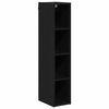 vidaXL Armadio pensile Rovere Nero 20 x 29,5 x 100 cm