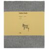 vidaXL Tovaglia da Tavolo 5 pz Ovale Grigio Chiaro 130 x 220 cm