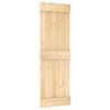 vidaXL Porta Scorrevole con Set Hardware 70x210 cm Legno Massello Pino